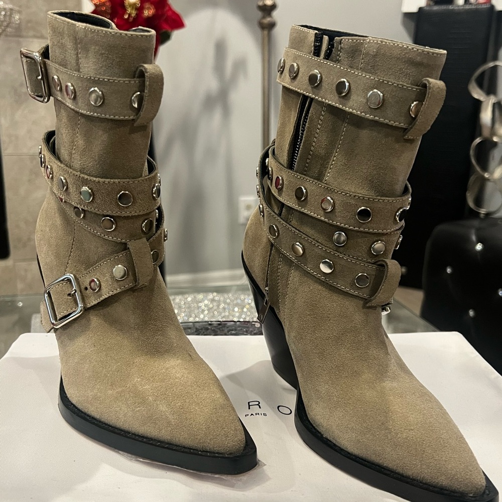 Brand New Bonobal IRO Suede Boots Size 36, Suede , Comes with box and dust bag